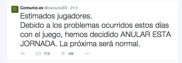 Imagen - Comunio cancela la jornada de f&uacute;tbol virtual