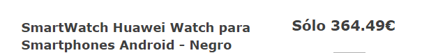 Imagen - Huawei Watch costar&aacute; 349 y no 999 euros
