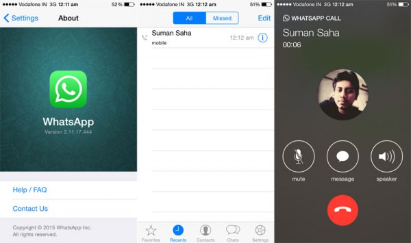 Imagen - Las llamadas de WhatsApp para iOS ya disponibles en beta