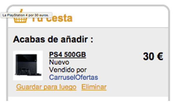 Imagen - ¿Playstation 4 y otros caros productos solo por 30 euros en Fnac?