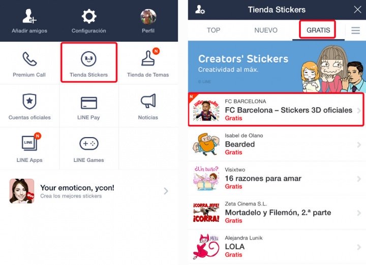 Imagen - Descarga los stickers para LINE de los jugadores del F.C. Barcelona