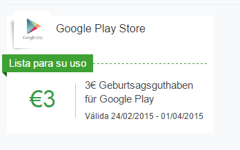 Imagen - Consigue 3&euro; gratis para comprar en Google Play