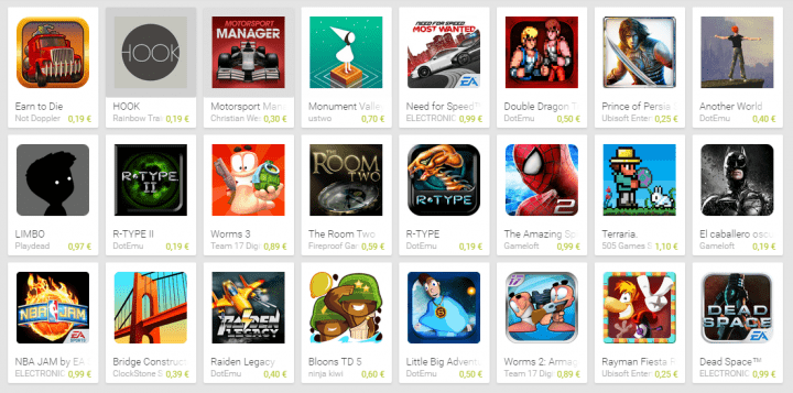 Imagen - Google Play ofrece 24 juegos para Android por menos de 1 euro cada uno
