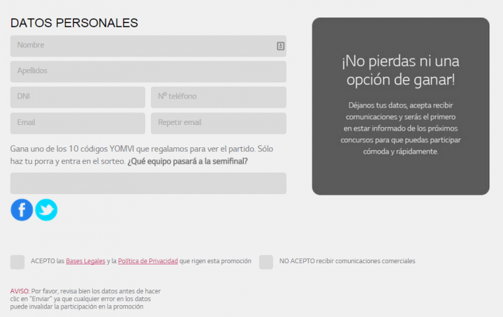 Imagen - LG regala c&oacute;digos de Yomvi para ver Real Madrid vs Atl&eacute;tico de Madrid gratis