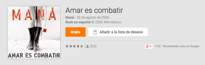 Imagen - Descarga gratis la discografía de Maná desde Google Play