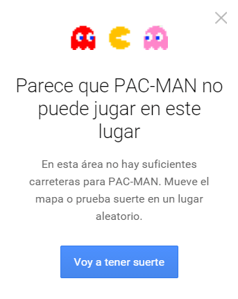 Imagen - Comecocos en Google Maps por el April Fool's Day