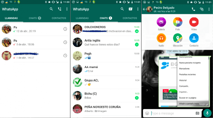 Imagen - Descarga WhatsApp actualizado con aspecto Material Design