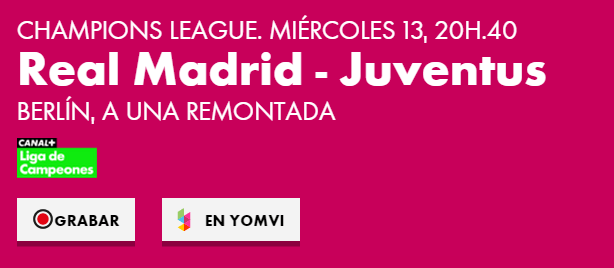 Imagen - C&oacute;mo ver Real Madrid-Juventus en directo