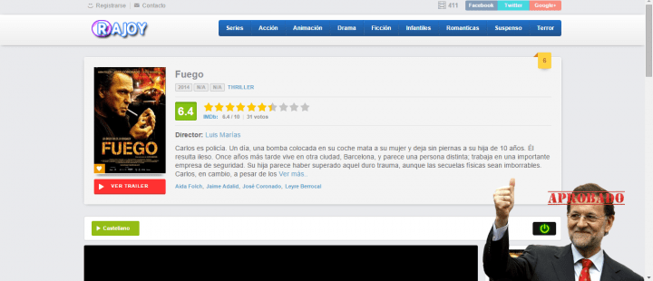 Imagen - PeliculasRajoy.com, una web de descargas en &quot;honor&quot; al presidente