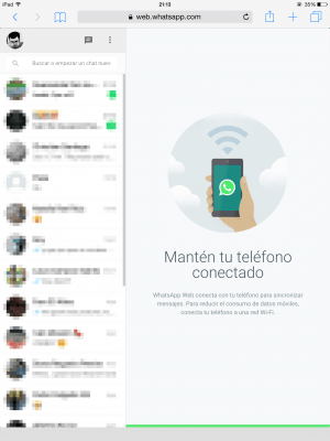 Imagen - C&oacute;mo utilizar WhatsApp Web en el iPad