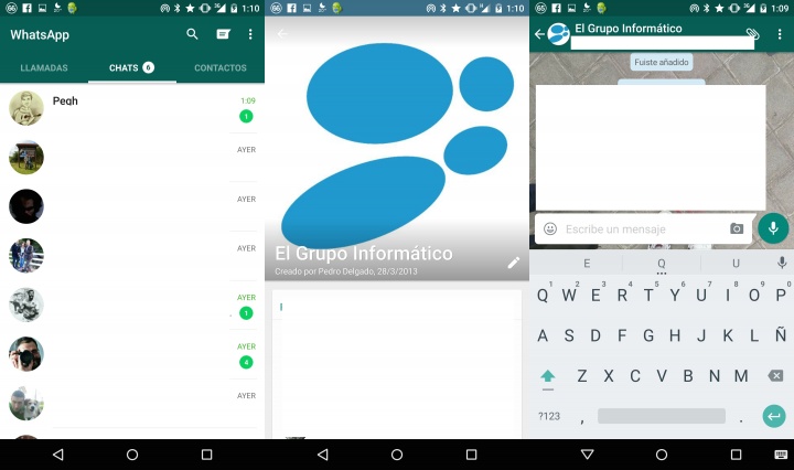 Imagen - Descarga WhatsApp con Material Design en Google Play