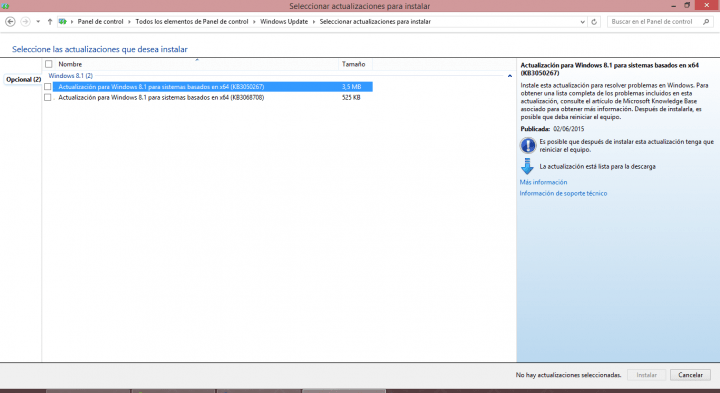 Imagen - &iquest;Deber&iacute;a instalar las actualizaciones opcionales?