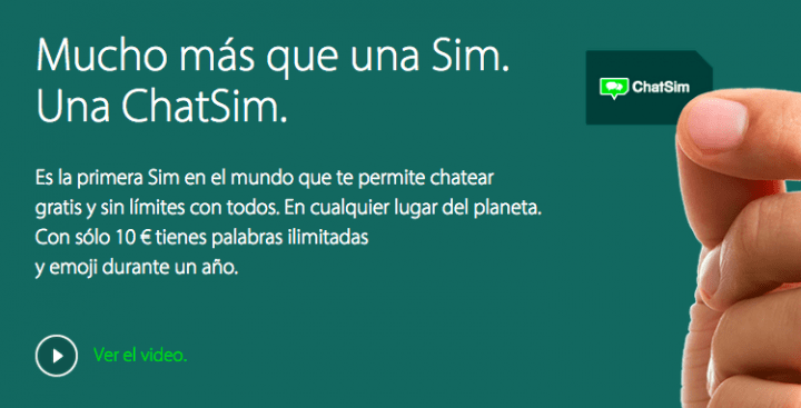 Imagen - Compra ChatSim en España, la tarjeta SIM para WhatsApp