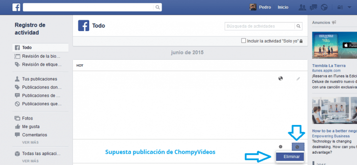Imagen - Elimina los v&iacute;deos compartidos autom&aacute;ticamente por ChompyVideos