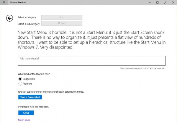 Imagen - Windows 10 permitir&aacute; que el usuario opine y env&iacute;e feedback