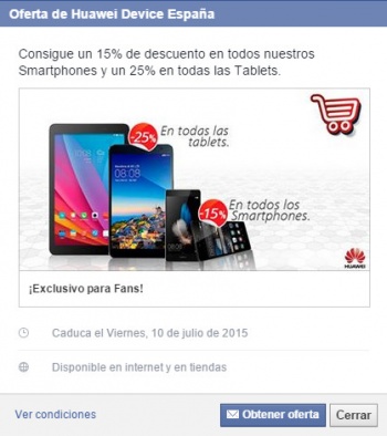 Imagen - Consigue un 25% de descuento en tablets y 15% en smartphones de Huawei