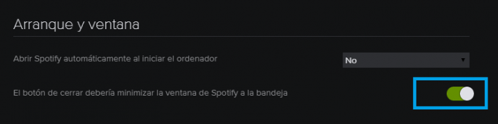 Imagen - Cómo minimizar Spotify a la bandeja