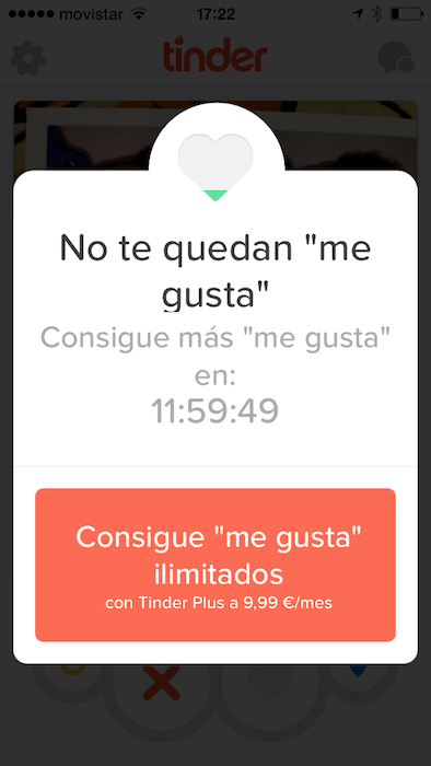 Imagen - Tinder limita el número de &quot;likes&quot;