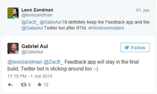 Imagen - Windows 10 permitir&aacute; que el usuario opine y env&iacute;e feedback