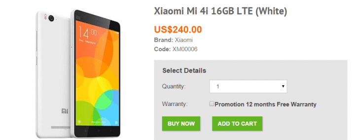 Imagen - Comprar Xiaomi Mi 4i en Espa&ntilde;a