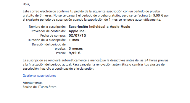 Imagen - Apple Music es gratis, pero siempre que tengas dinero en tu cuenta