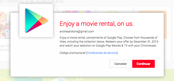 Imagen - Chromecast te regala una película de alquiler, descubre cómo canjearla