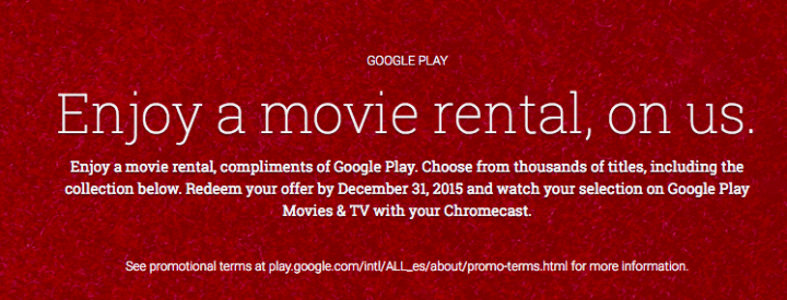 Imagen - Chromecast te regala una película de alquiler, descubre cómo canjearla