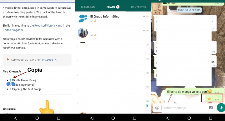 Imagen - Cómo poner el corte de manga en WhatsApp