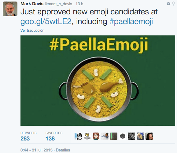 Imagen - El #paellaemoji llegará a WhatsApp