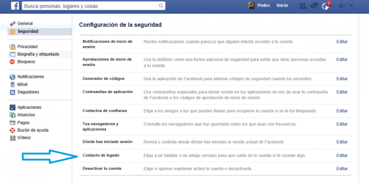 Imagen - Facebook ya permite que nombres a un heredero