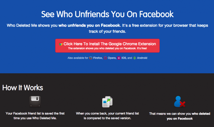 Imagen - C&oacute;mo saber qui&eacute;n te elimina de Facebook con "Who Deleted Me on Facebook"