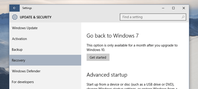Imagen - Cómo volver a Windows 7/8 desde Windows 10