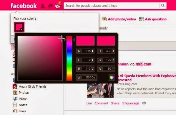 Imagen - Cuidado con el timo de cambiar el color de Facebook
