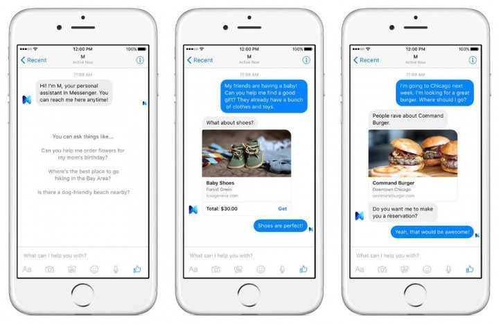 Imagen - Facebook presenta un asistente personal dentro de su Messenger