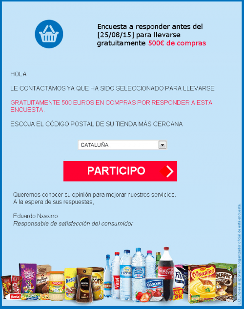 Imagen - Circula encuesta falsa sobre Lidl que ofrece 500 euros de descuento