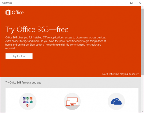 Imagen - Prueba Office 365 gratis gracias a Windows 10
