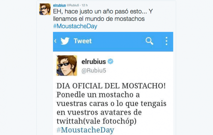 Imagen - #MoustacheDay, el nuevo hashtag viral creado por elrubius