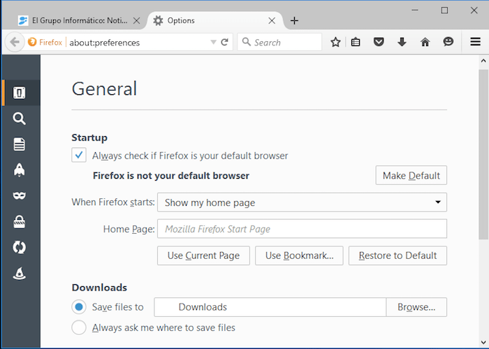 Imagen - Cómo hacer Firefox el navegador predeterminado en Windows 10