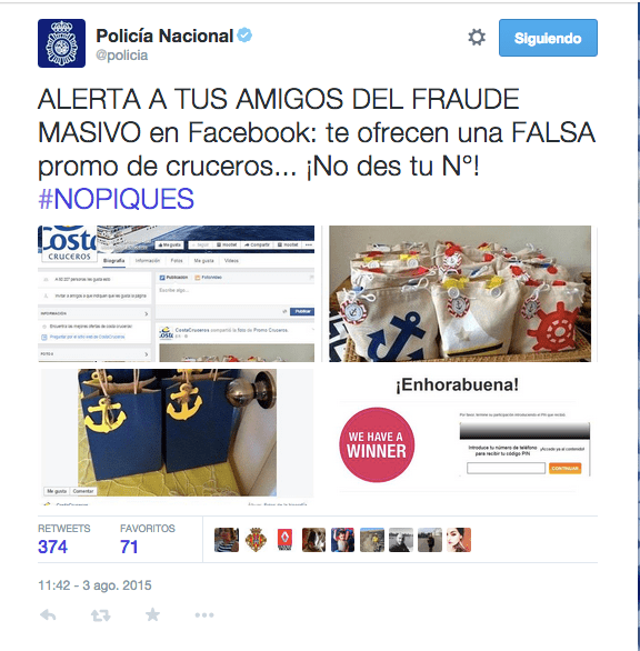 Imagen - Cuidado con el masivo de cruceros gratis en Facebook