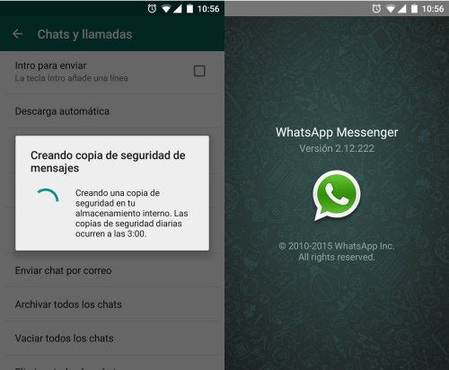 Imagen - Descarga WhatsApp 2.12.222 con la copia de seguridad a las 3:00 horas