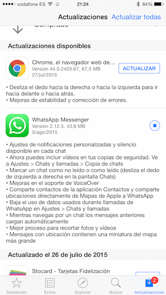 Imagen - Actualizaci&oacute;n de WhatsApp para iOS: marcar como no le&iacute;do, notificaciones y ahorrar datos