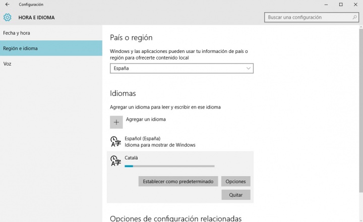 Imagen - Cómo configurar Windows 10 en gallego, catalán o euskera