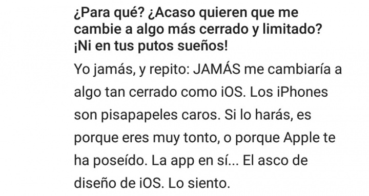 Imagen - La aplicaci&oacute;n para migrar de Android a iOS, blanco de las mofas en Google Play