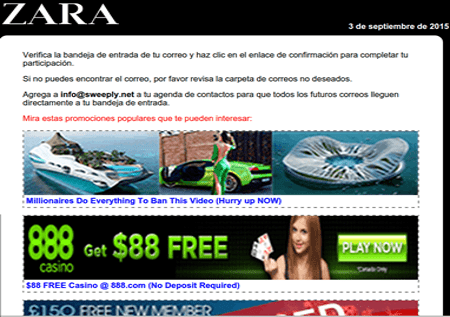 Imagen - Cuidado con los falsos cupones de Zara ¡no los compartas!