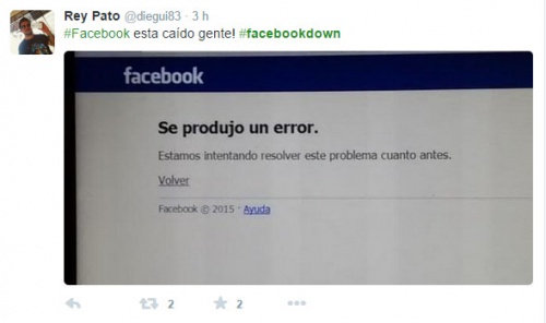 Imagen - Facebook se cae durante unos minutos