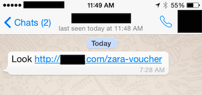 Imagen - ¡Cuidado! Difunden estafas de Zara y H&amp;M por WhatsApp