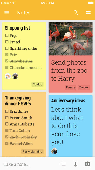 Imagen - Descarga Google Keep para iOS