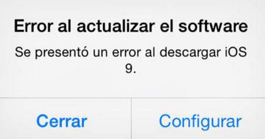 Imagen - Problemas para actualizar a iOS 9: "Error al actualizar el software"