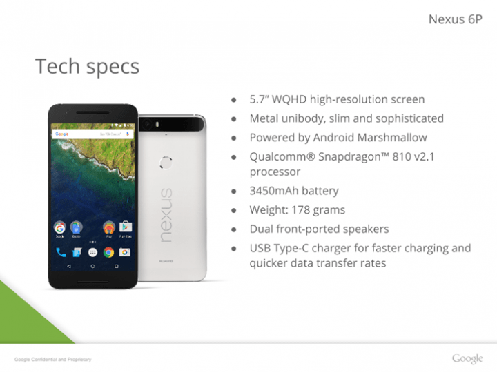Imagen - El Nexus 6P filtrado en detalle: más fotos oficiales y especificaciones