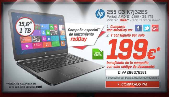 Imagen - Descubre las incre&iacute;bles ofertas redDay en redcoon